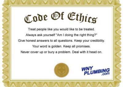 Certificate of our Code of Ethics